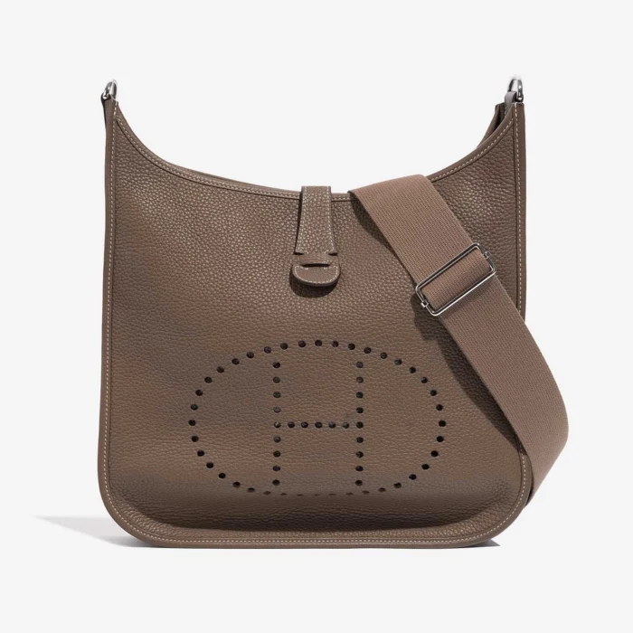 Artisan-Grade Hermès Evelyne 33 Clemence Etoupe PHW Replica