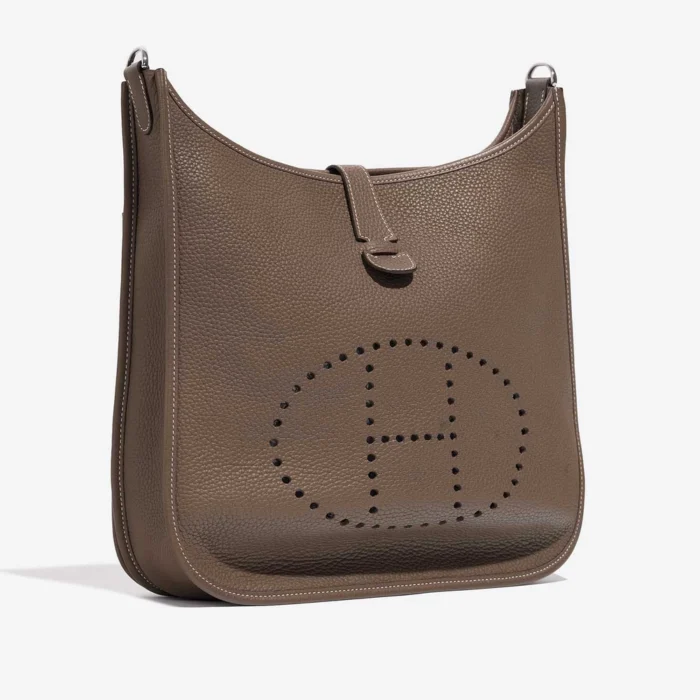 Artisan-Grade Hermès Evelyne 33 Taurillon Clemence Etoupe PHW - Replica Handbags - Image 5