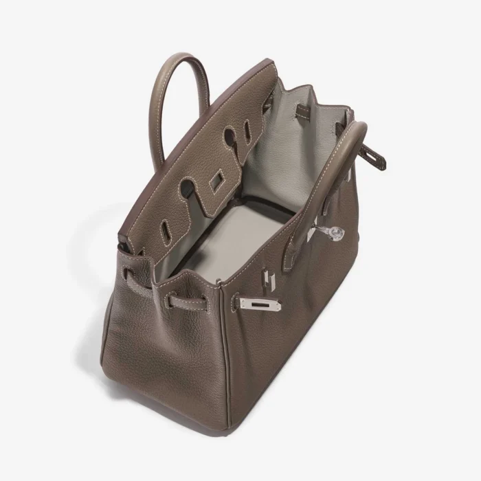 Artisan-Grade Hermès HSS Birkin 25 Togo Etoupe/Gris Perle PHW - Replica Handbags - Image 5