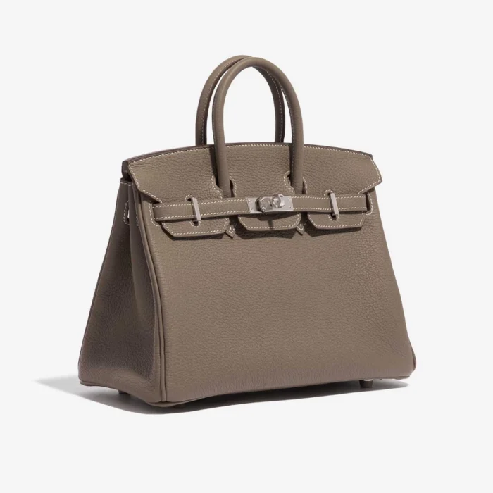 Artisan-Grade Hermès HSS Birkin 25 Togo Etoupe/Gris Perle PHW - Replica Handbags - Image 4