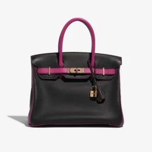 Artisan-Grade Hermès HSS Birkin 30 Black/Rose Replica | DLF