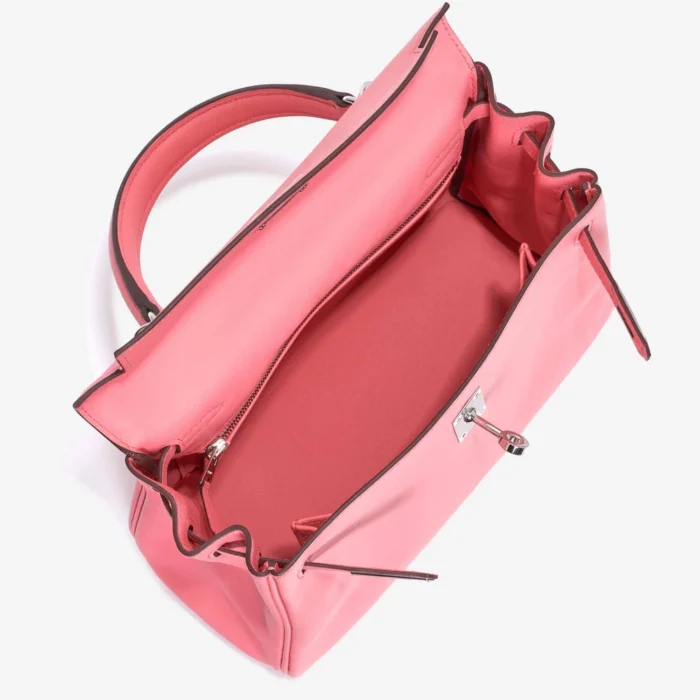 Artisan-Grade Hermès Kelly 25 Swift Rose d’Ete PHW - DLF - Image 5