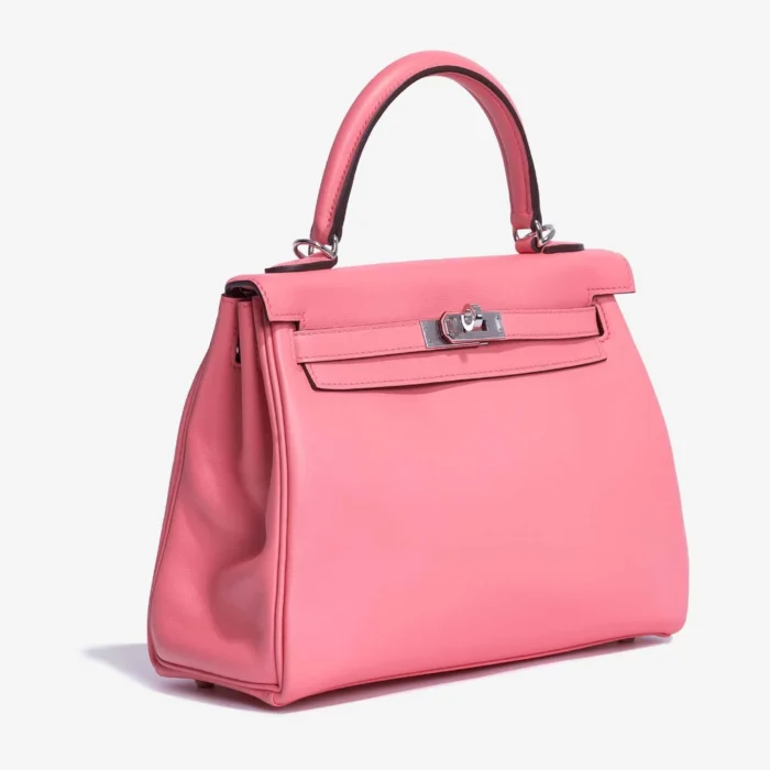 Artisan-Grade Hermès Kelly 25 Swift Rose d’Ete PHW - DLF - Image 4