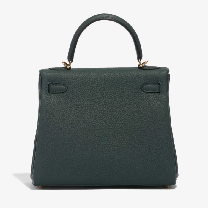 Artisan-Grade Hermès Kelly 25 Togo Vert Cypress GHW - Replica Handbags - Image 2