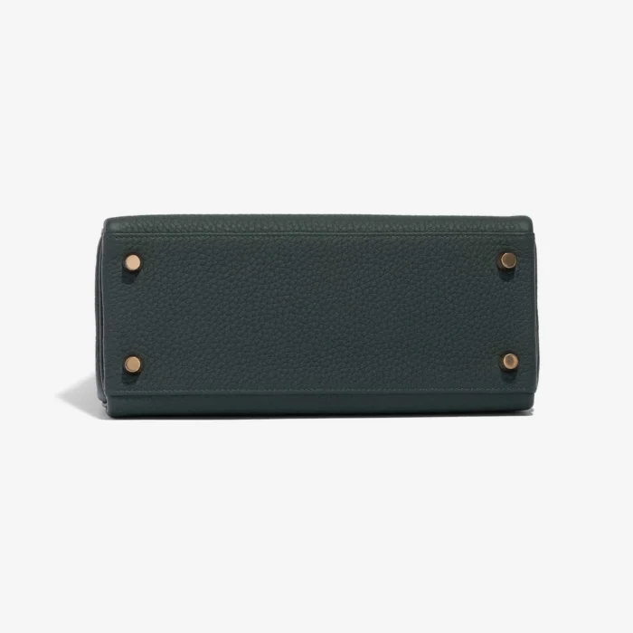 Artisan-Grade Hermès Kelly 25 Togo Vert Cypress GHW - Replica Handbags - Image 3