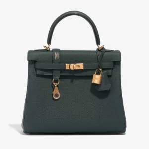 Artisan-Grade Hermès Kelly 25 Togo Vert Cypress GHW - Replica