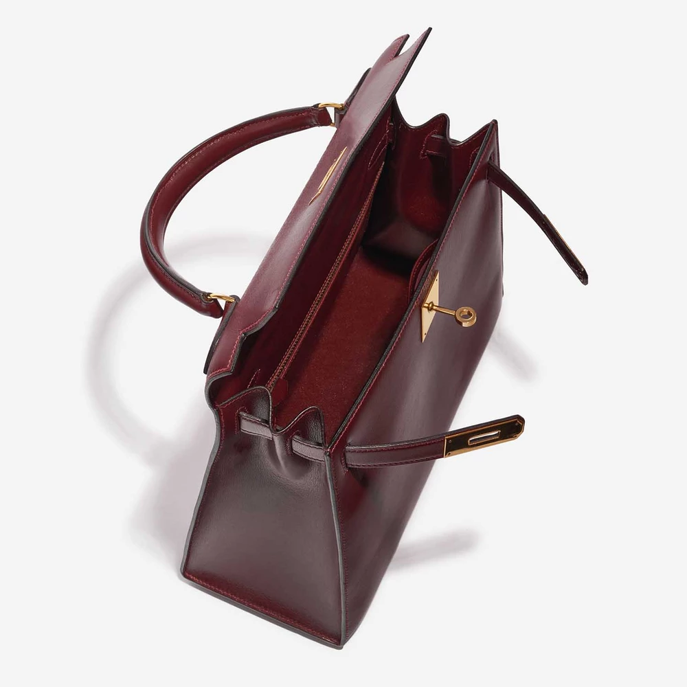 Artisan-Grade Hermès Kelly 28 Box Rouge H GHW - Replica Handbags - Image 5