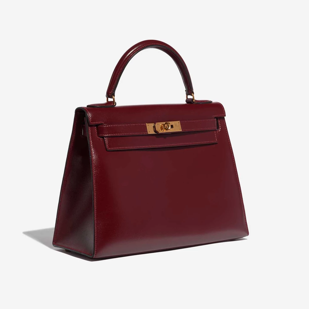 Artisan-Grade Hermès Kelly 28 Box Rouge H GHW - Replica Handbags - Image 4