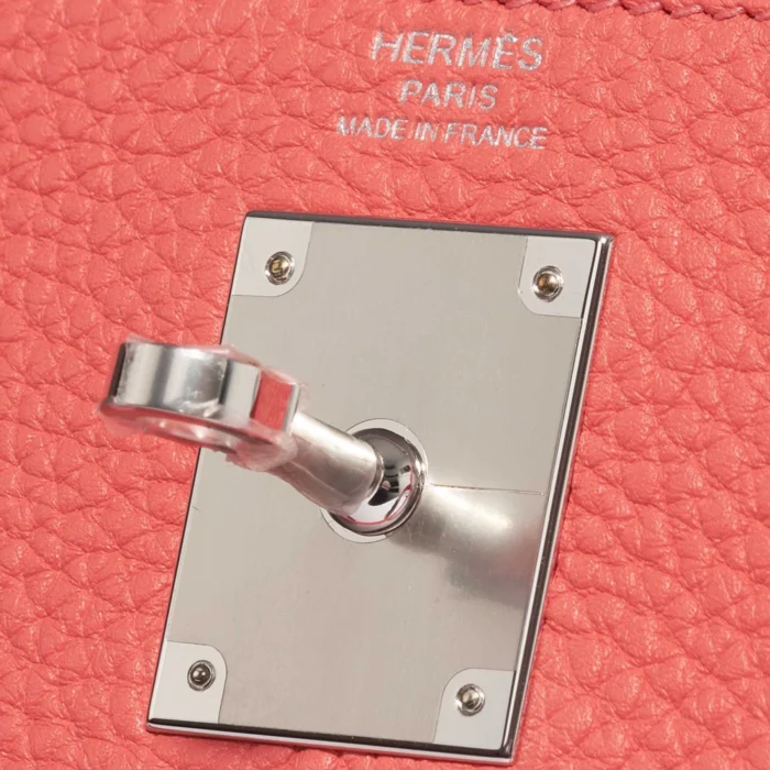 Artisan-Grade Hermès Kelly 28 Clemence Rose Texas PHW - Replica Handbags - Image 6