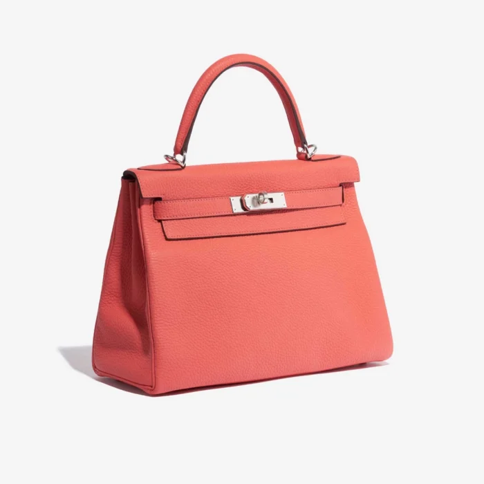 Artisan-Grade Hermès Kelly 28 Clemence Rose Texas PHW - Replica Handbags - Image 4