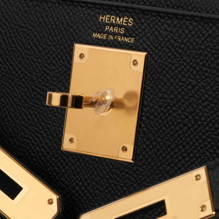 Artisan-Grade Hermès Kelly 28 Epsom Black GHW - Replica Handbags - Image 6