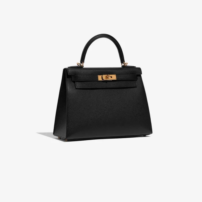 Artisan-Grade Hermès Kelly 28 Epsom Black GHW - Replica Handbags - Image 4
