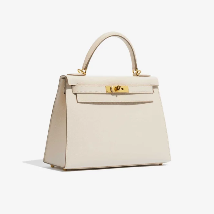 Artisan-Grade Hermès Kelly 28 Epsom Craie GHW - Replica Handbags - Image 4