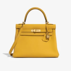Artisan-Grade Hermès Kelly 28 Togo Jaune Ambre GHW Replica