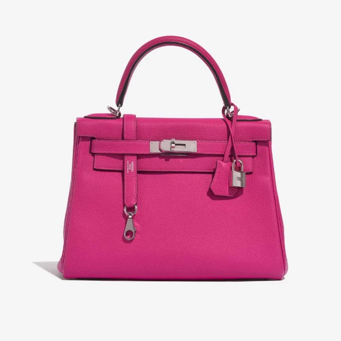 Artisan-Grade Hermès Kelly 28 Togo Pourpre PHW Replica | DLF