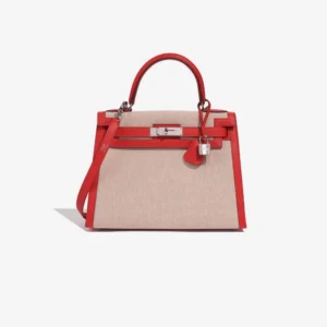 Artisan-Grade Hermès Kelly 28 Toile H/Swift Replica Handbag
