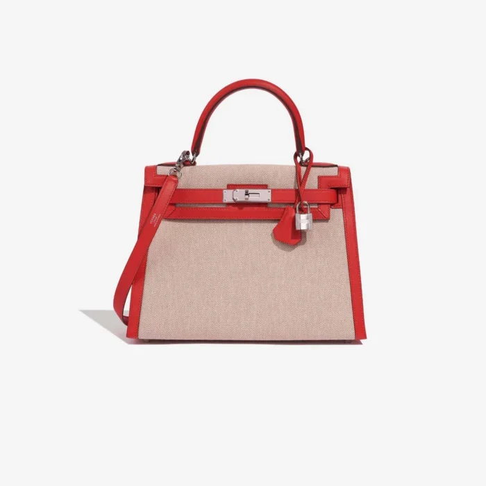 Artisan-Grade Hermès Kelly 28 Toile H/Swift Replica Handbag