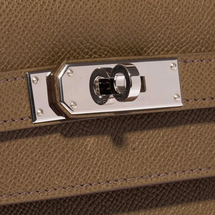 Artisan-Grade Hermès Kelly 32 Epsom Toundra PHW - Replica Handbags - Image 7