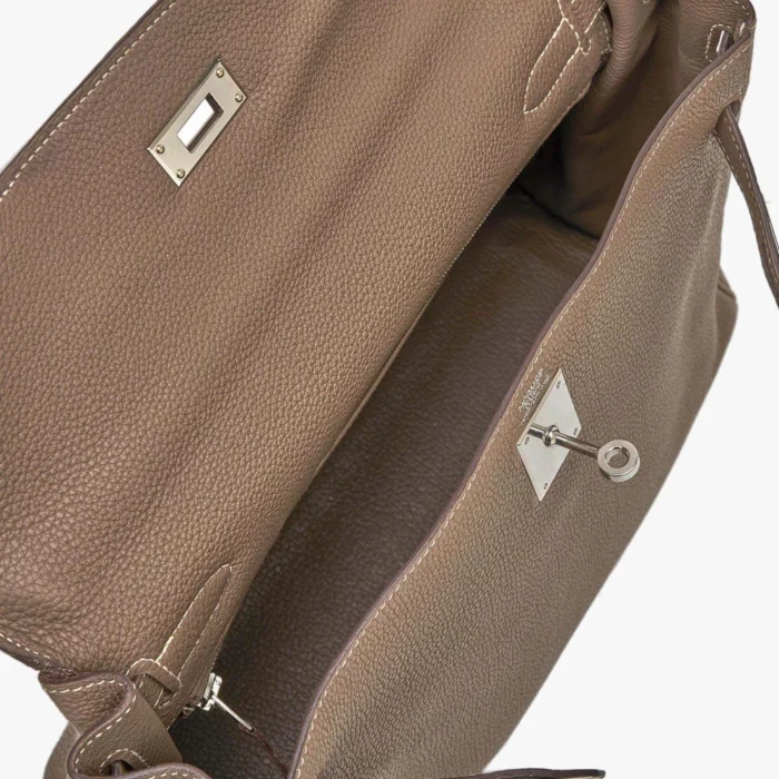 Artisan-Grade Hermès Kelly 32 Togo Etoupe PHW - DLF - Image 5