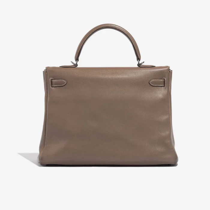 Artisan-Grade Hermès Kelly 35 Swift Etoupe PHW - Replica Handbags - Image 2