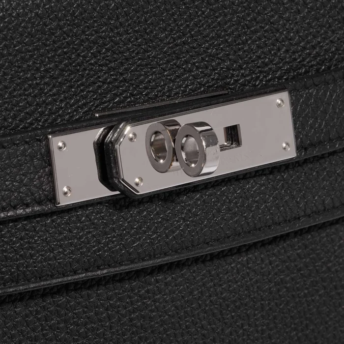 Artisan-Grade Hermès Kelly 35 Togo Black PHW - Replica Handbags - Image 7