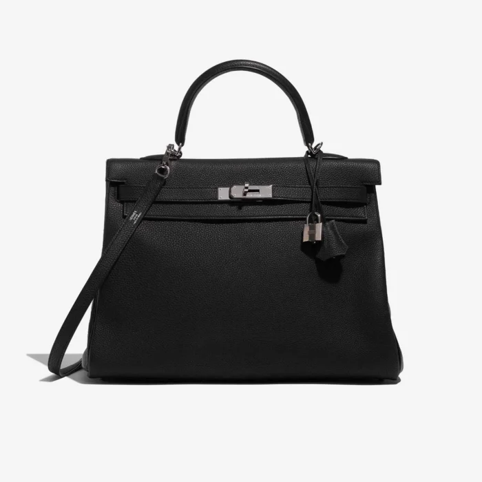 Artisan-Grade Hermès Kelly 35 Togo Black PHW | Replica Bags