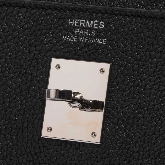 Artisan-Grade Hermès Kelly 35 Togo Black PHW - Replica Handbags - Image 6