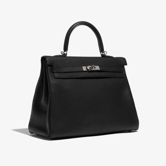 Artisan-Grade Hermès Kelly 35 Togo Black PHW - Replica Handbags - Image 4