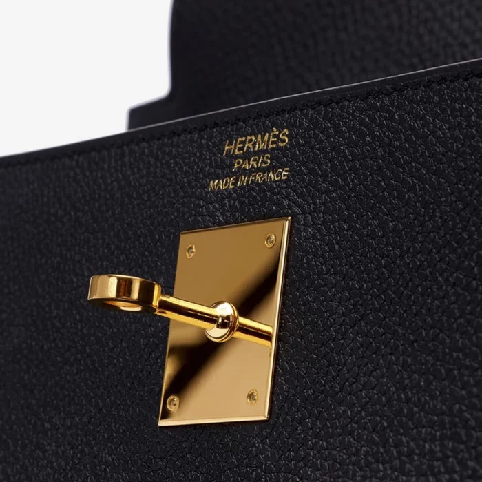 Artisan-Grade Hermès Kelly 35 Togo Noir GHW - DLF - Image 6