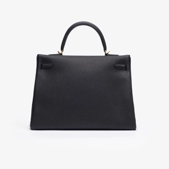 Artisan-Grade Hermès Kelly 35 Togo Noir GHW - DLF - Image 2