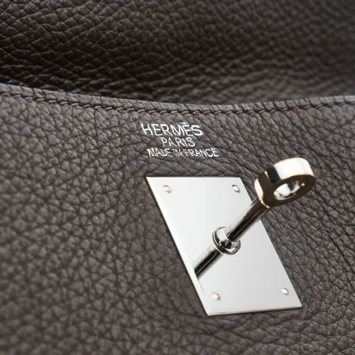 Artisan-Grade Hermès Kelly 35 Togo Terre PHW - DLF - Image 6