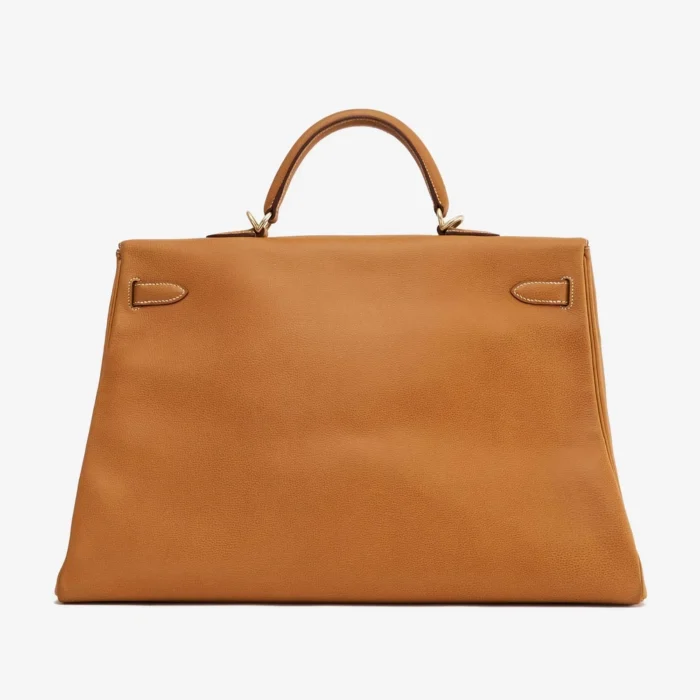 Artisan-Grade Hermès Kelly 50 Ardennes Natural GHW - DLF - Image 2