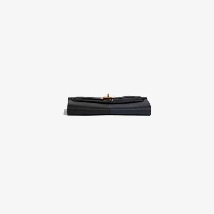 Artisan-Grade Hermès Kelly To Go Epsom Black/Blue Indigo/Blue Frida GHW - Replica Handbags - Image 3