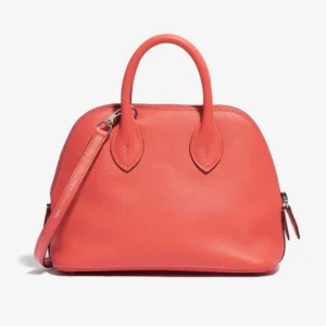 Artisan-Grade Hermès Mini Bolide Evercolor Rose Texas PHW Replica