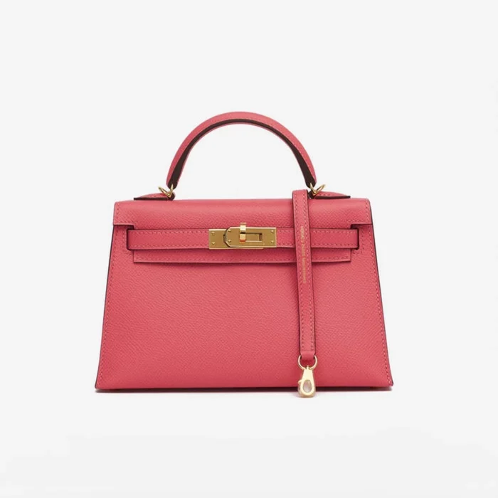 Artisan-Grade Hermès Mini Kelly 20 Epsom Rose Azalee GHW | DLF