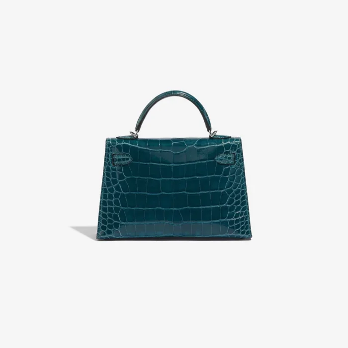 Artisan-Grade Hermès Mini Kelly Alligator Vert Bosphore PHW - Replica Handbags - Image 2