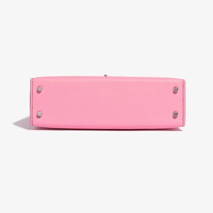 Artisan-Grade Hermès Mini Kelly Epsom 5P Bubblegum PHW - Replica Handbags - Image 3