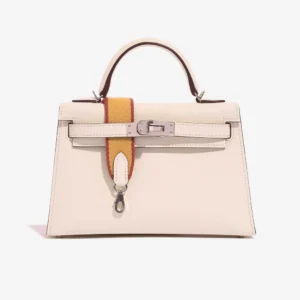 Artisan-Grade Hermès Mini Kelly Epsom Nata PHW | Replica Handbag
