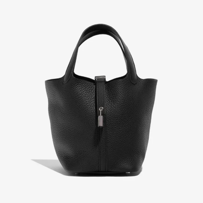 Artisan-Grade Hermès Picotin 18 Black PHW Replica - Direct Luxury