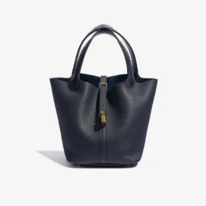 Artisan-Grade Hermès Picotin Touch 22 Replica Bag | Blue Nuit