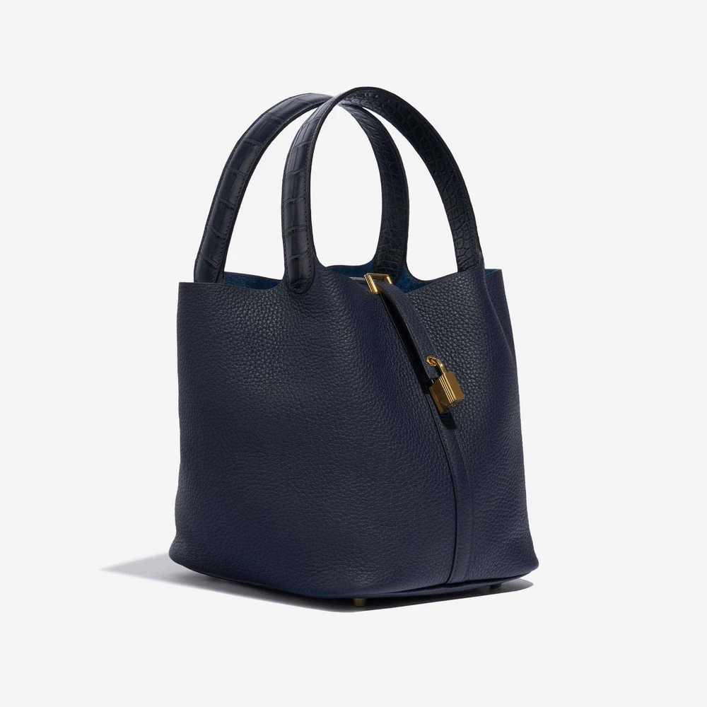 Hermes Halzan 25 bag in vert fizz clemence leather replica