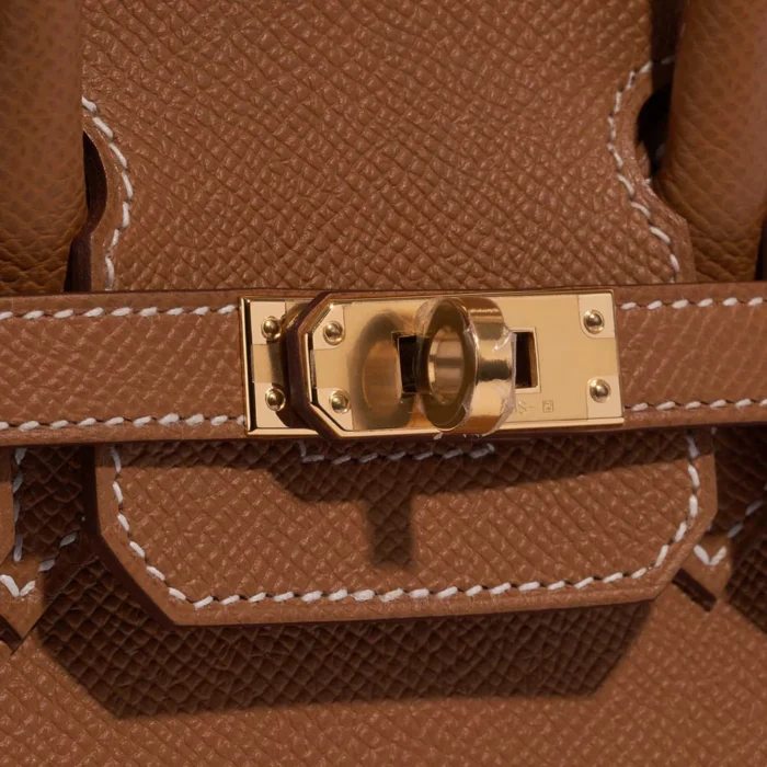 Best Replica Hermès Birkin 25 Epsom Gold GHW - Replica Handbags - Image 6