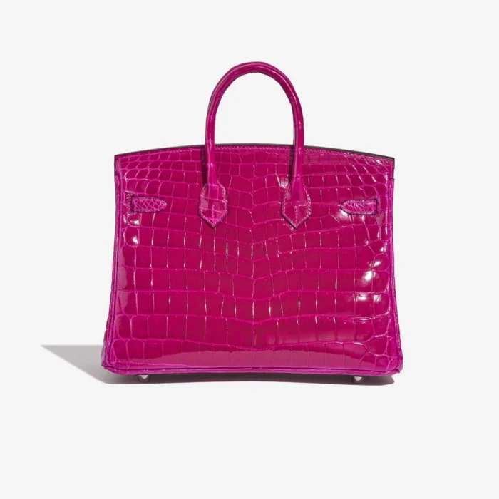 Best Replica Hermès Birkin 25 Niloticus Crocodile Rose Pourpre PHW - Replica Handbags - Image 2