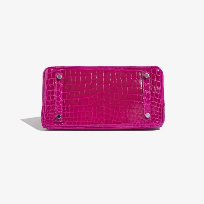 Best Replica Hermès Birkin 25 Niloticus Crocodile Rose Pourpre PHW - Replica Handbags - Image 3