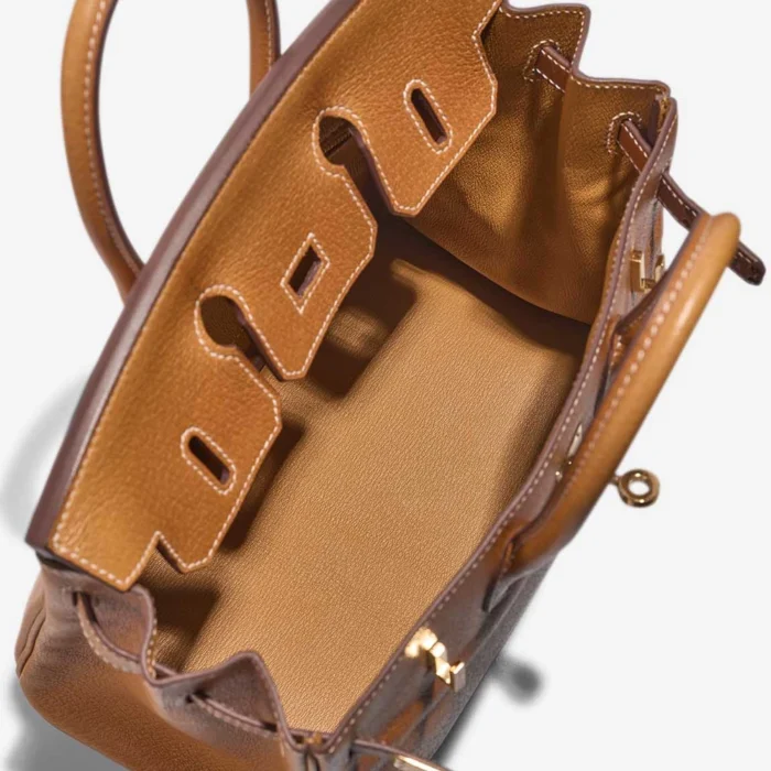Best Replica Hermès Birkin 25 Peau Porc Toffee GHW - Replica Handbags - Image 5