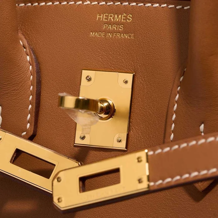 Best Replica Hermès Birkin 25 Swift Gold GHW - Replica Handbags - Image 6