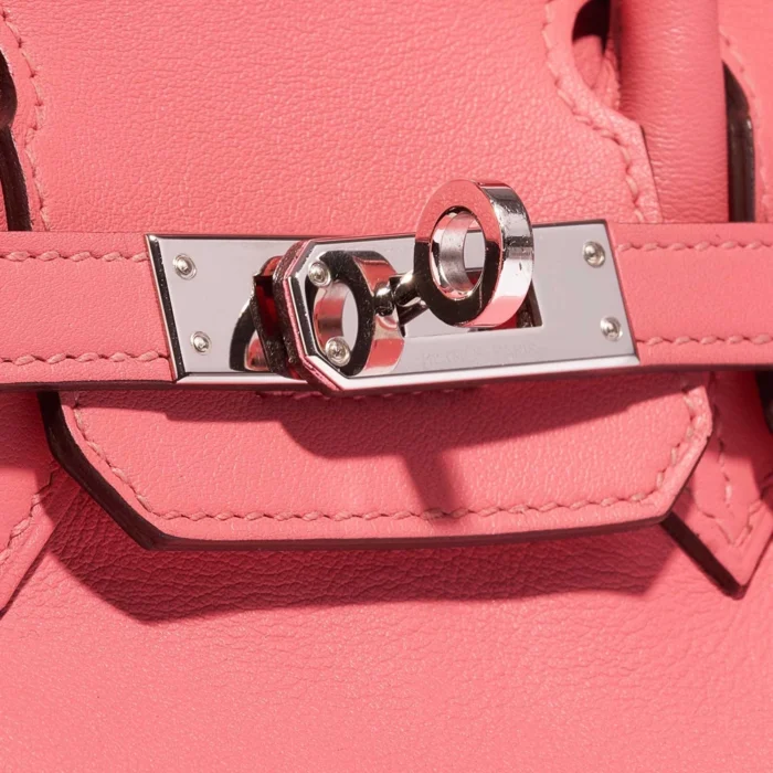 Best Replica Hermès Birkin 25 Swift Rose Azalee PHW - Replica Handbags - Image 7