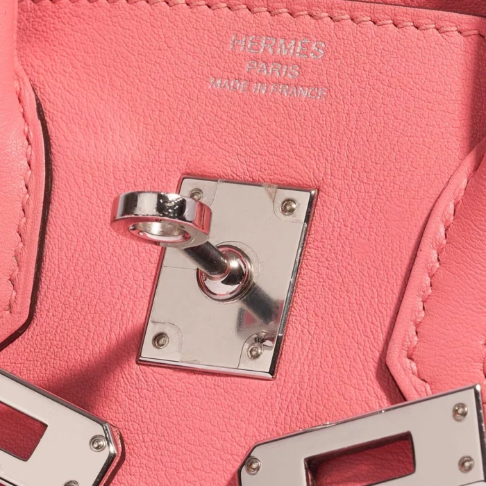 Best Replica Hermès Birkin 25 Swift Rose Azalee PHW - Replica Handbags - Image 6