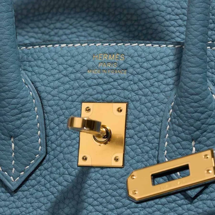 Best Replica Hermès Birkin 25 Togo Bleu Jean GHW - Replica Handbags - Image 6