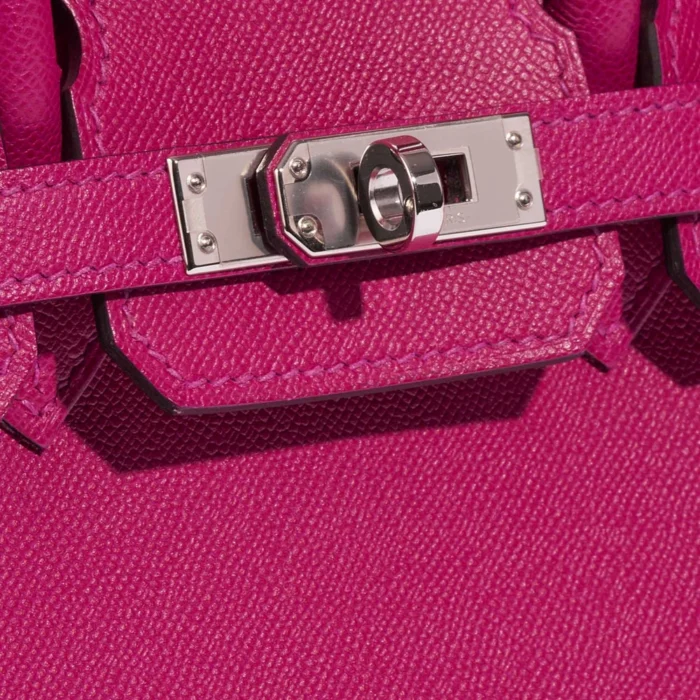 Best Replica Hermès Birkin 25 Veau Madame Rose Pourpre PHW - Replica Handbags - Image 7